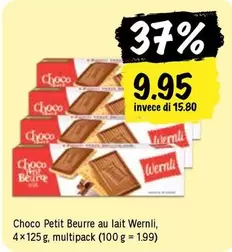 Choco Petit Beurre au lait Wernli