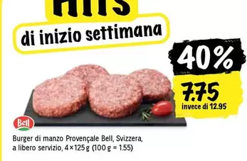 Burger di manzo Provençale