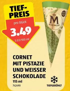 Magnum - CORNET MIT PISTAZIE UND WEISSER SCHOKOLADE 115 ml 742490