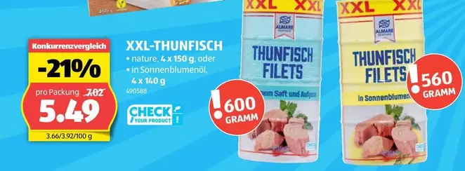 Thunfisch - XXL-THUNFISCH FILETS
