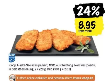 Coop Alaska-Seelachs paniert
