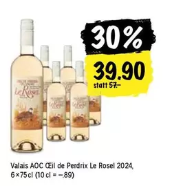 Valais AOC Œil de Perdrix Le Rosel 2024