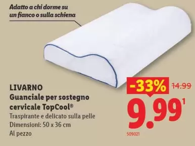 Guanciale per sostegno cervicale TopCool