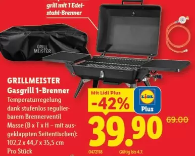 Gasgrill 1-Brenner
