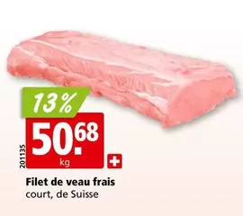 Filet de veau frais court