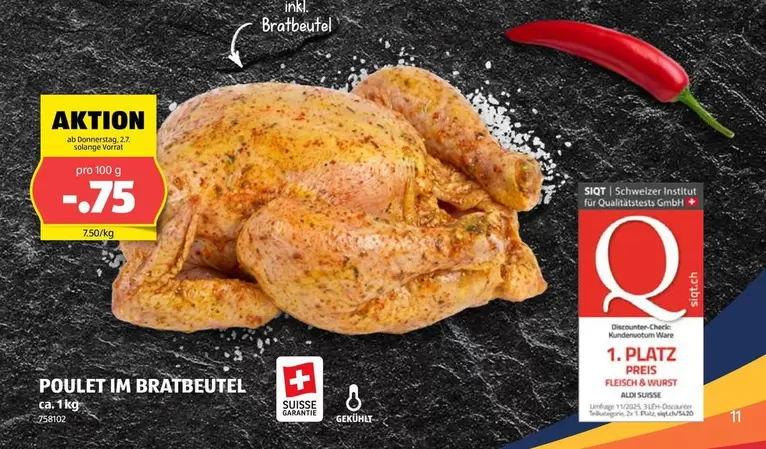 POULET IM BRATBEUTEL