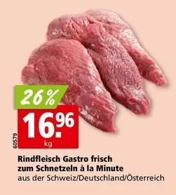 Rindfleisch Gastro frisch zum Schnetzeln à la Minute