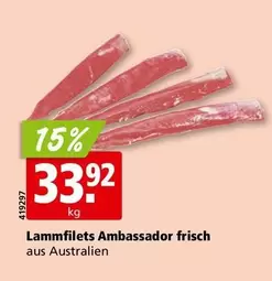 Lammfilets Ambassador frisch aus Australien