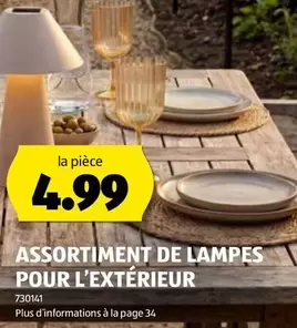 ASSORTIMENT DE LAMPES POUR L'EXTÉRIEUR 730141
