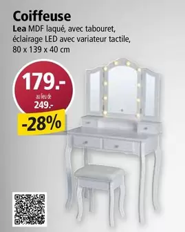 Coiffeuse Lea MDF laqué