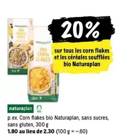 Corn flakes et céréales soufflées bio