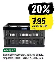 Bac pliant