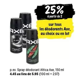 Spray déodorant