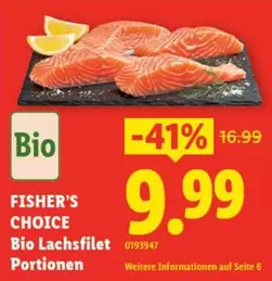 Bio Lachsfilet Portionen 0193947