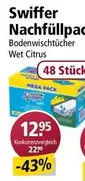 Swiffer - Nachfüllpack Bodenwischtücher Wet Citrus