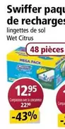 Swiffer - Paquet De Recharges Lingettes De Sol