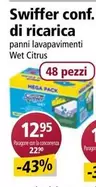 Swiffer - panni lavapavimenti Wet Citrus