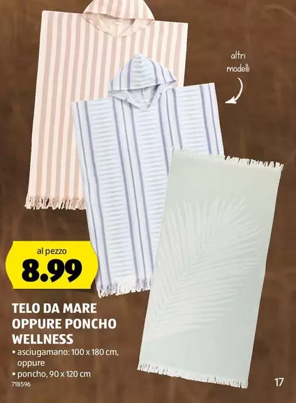 TELO DA MARE OPPURE PONCHO WELLNESS