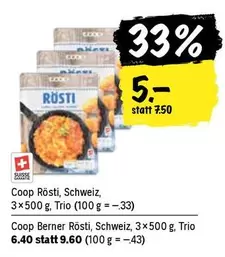 Coop Rösti, Schweiz