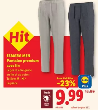 PANTALON PREMIUM AVEC LIN