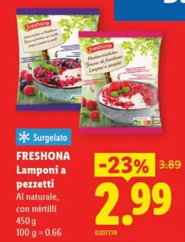 Lamponi a pezzetti