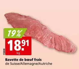 Bavette de boeuf frais