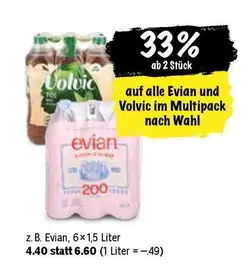 Evian -  and Volvic Multipack
