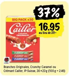 Cailler - Branches Originales, Crunchy Caramel ou Crémant