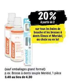 bains de bouche et les brosses à dents