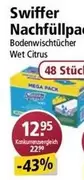 Swiffer - Nachfüllpack Bodenwischtücher Wet Citrus