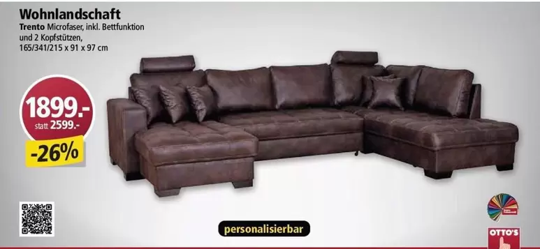 Wohnlandschaft Trente Microfaser