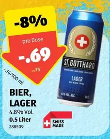 BIER, LAGER 4.8% Vol. 0.5 Liter 288509