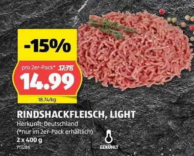 Rindshackfleisch, Light