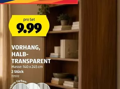VORHANG, HALB-TRANSPARENT
