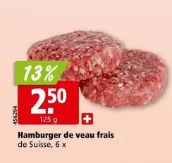 Hamburger de veau frais
