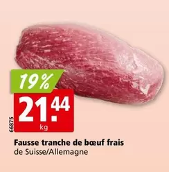 Fausse tranche de boeuf frais