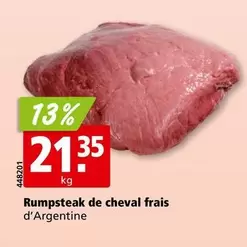 Rumpsteak de cheval frais