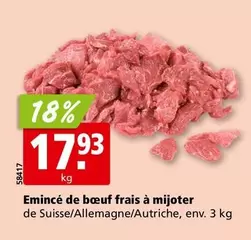 Emincé de boeuf frais à mijoter