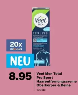 Total Pro Haarentfernungscreme Oberkörper & Beine