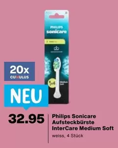 Sonicare Aufsteckbürste InterCare Medium Soft