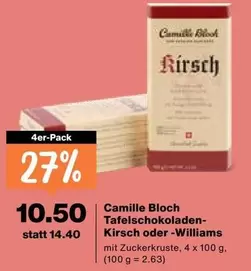 Tafelschokoladen-Kirsch oder -Williams