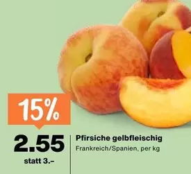 Pfirsiche gelbfleischig