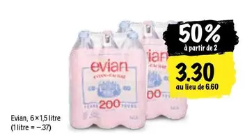 Evian - , 6x1,5 litre