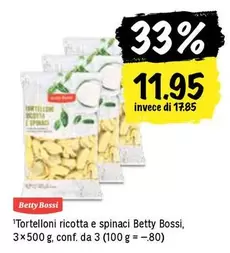 Tortelloni ricotta e spinaci