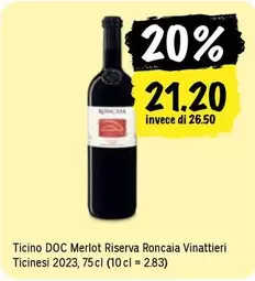 Ticino DOC Merlot Riserva