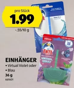 ENTE VIRTUAL VIOLET EINHÄNGER
