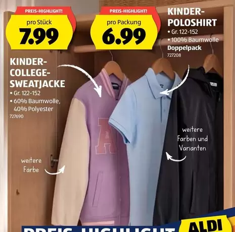 Kinder - KINDER-POLOSHIRT Gr. 122-152