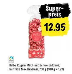 Halba Kugeln Milch mit Schweizerkreuz