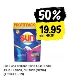 Sun Caps Brilliant Shine All-in-1 or All-in-1 Lemon