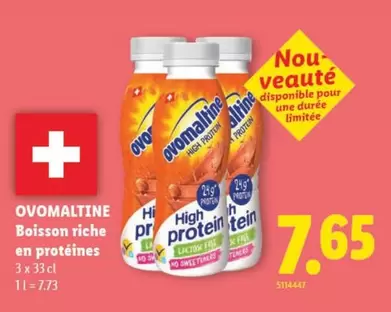 Ovomaltine - Boisson riche en protéines